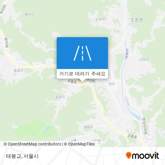 태봉교 지도