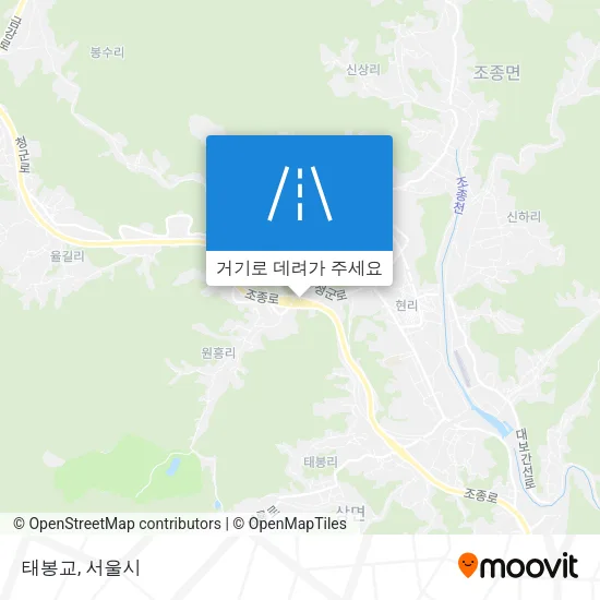 태봉교 지도