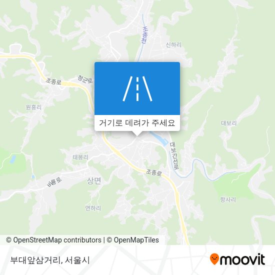 부대앞삼거리 지도