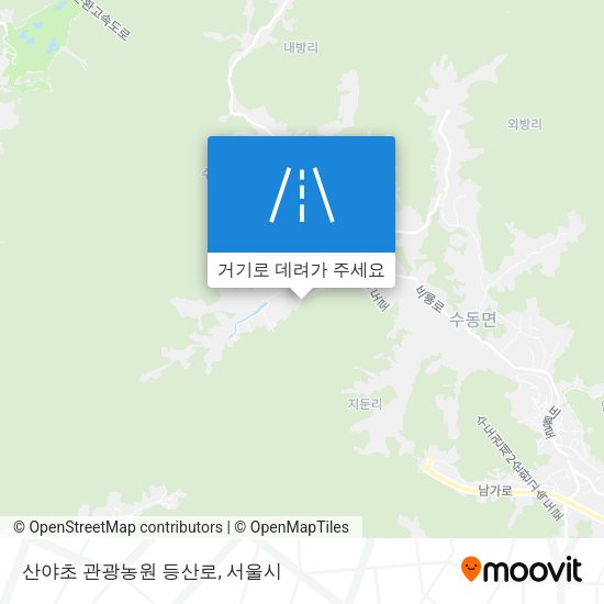 산야초 관광농원 등산로 지도