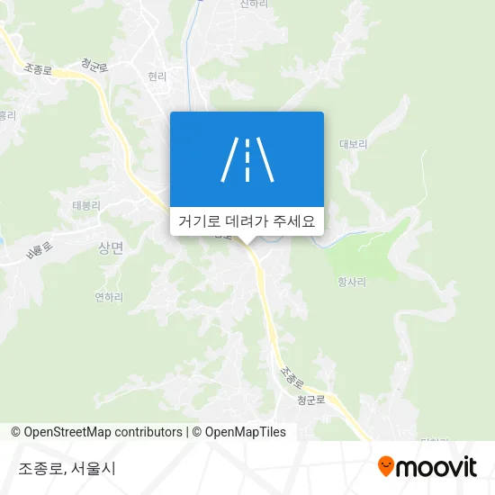 조종로 지도