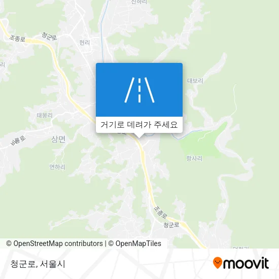 청군로 지도