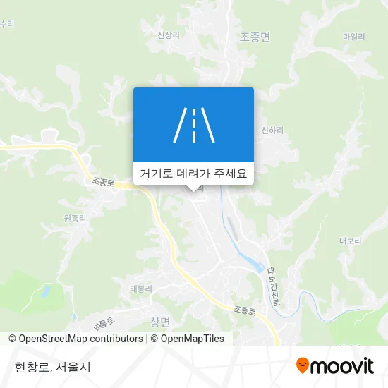 현창로 지도