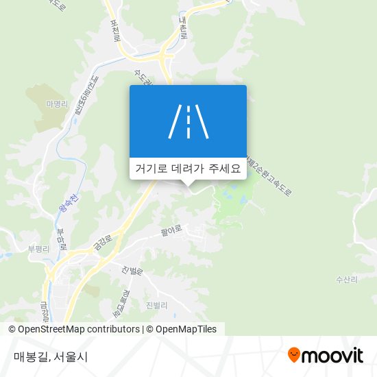 매봉길 지도