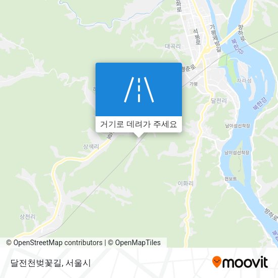 달전천벚꽃길 지도