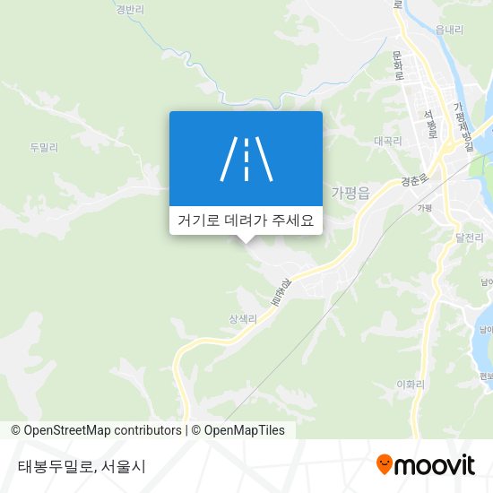 태봉두밀로 지도