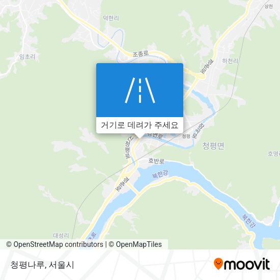 청평나루 지도