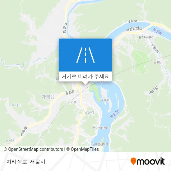자라섬로 지도