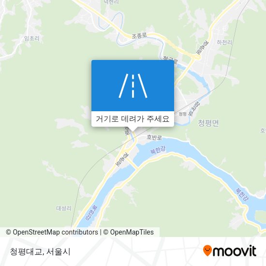 청평대교 지도