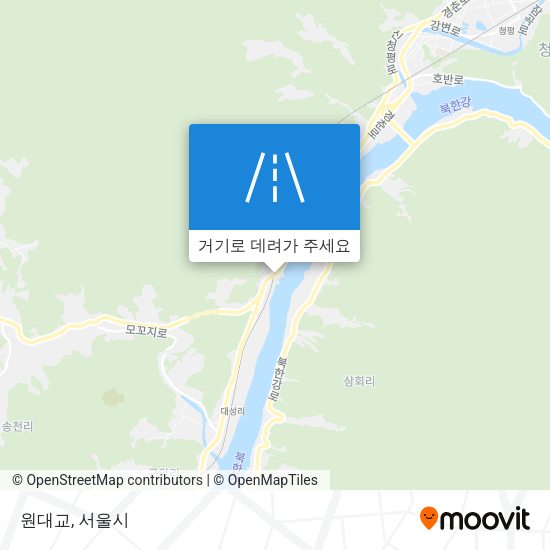 원대교 지도
