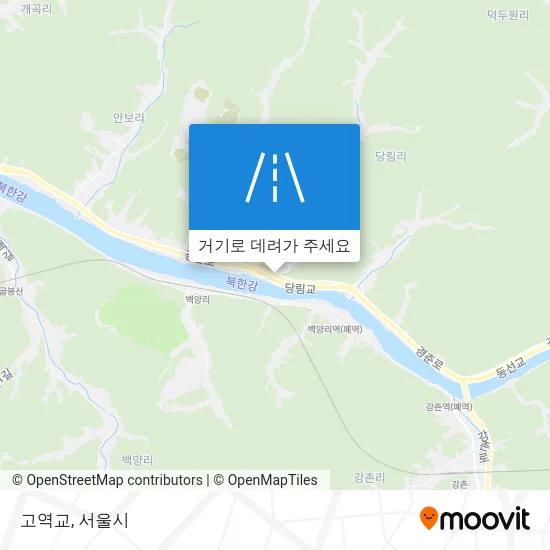 고역교 지도