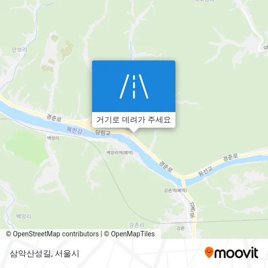 삼악산성길 지도