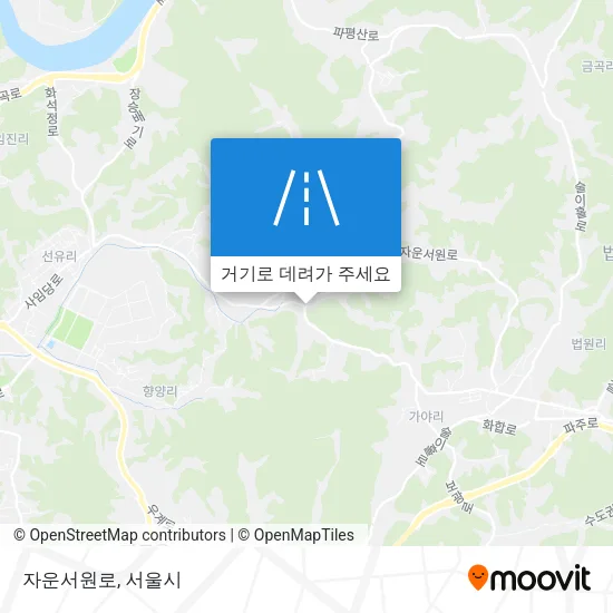 자운서원로 지도
