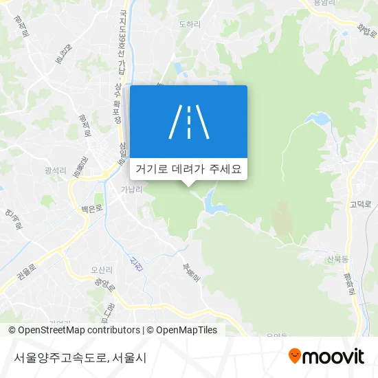 서울양주고속도로 지도
