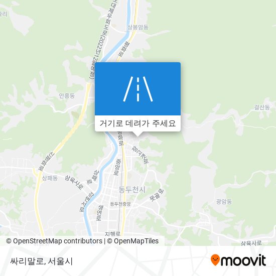 싸리말로 지도