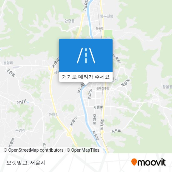 모랫말교 지도