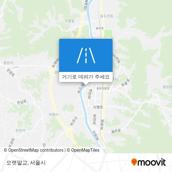 모랫말교 지도