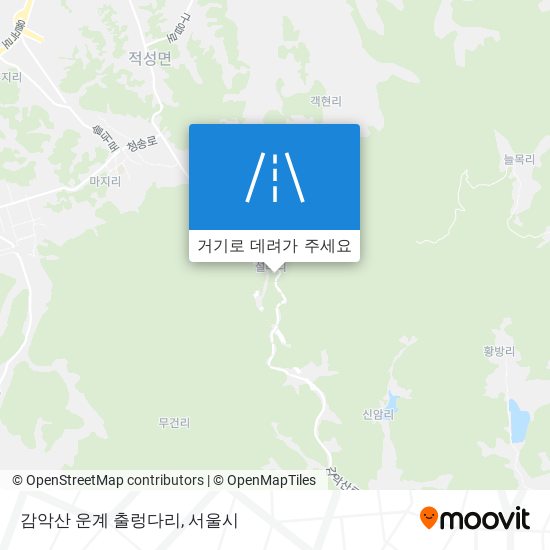 감악산 운계 출렁다리 지도