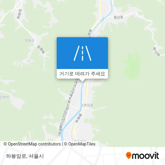 하봉암로 지도