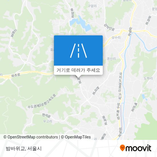 밤바위교 지도