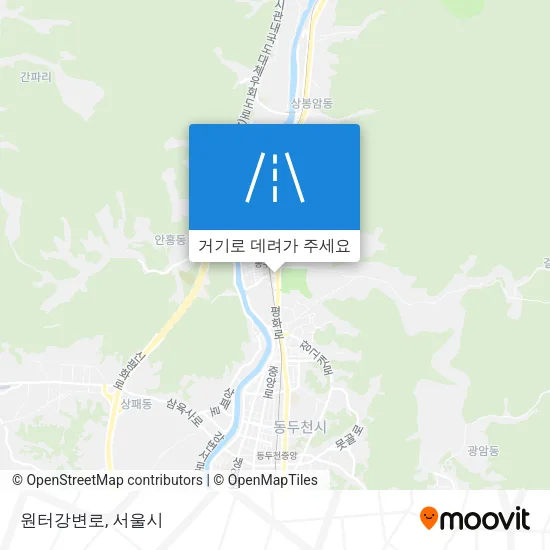 원터강변로 지도
