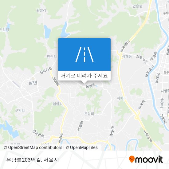 은남로203번길 지도