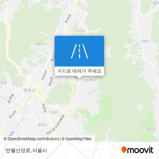 반월산성로 지도