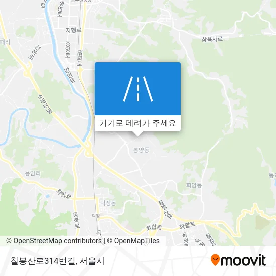 칠봉산로314번길 지도