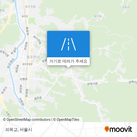 쇠목교 지도