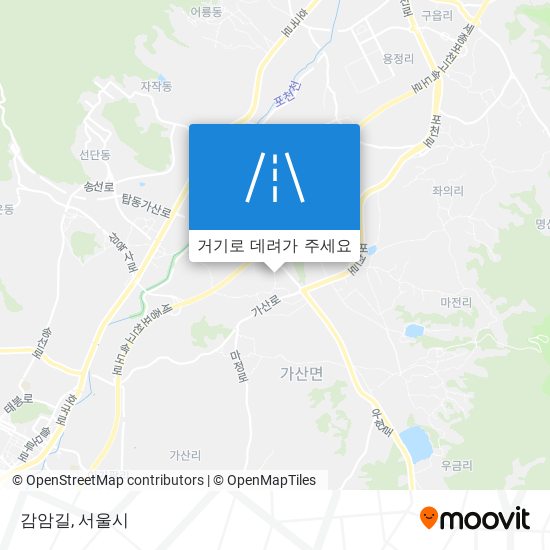 감암길 지도