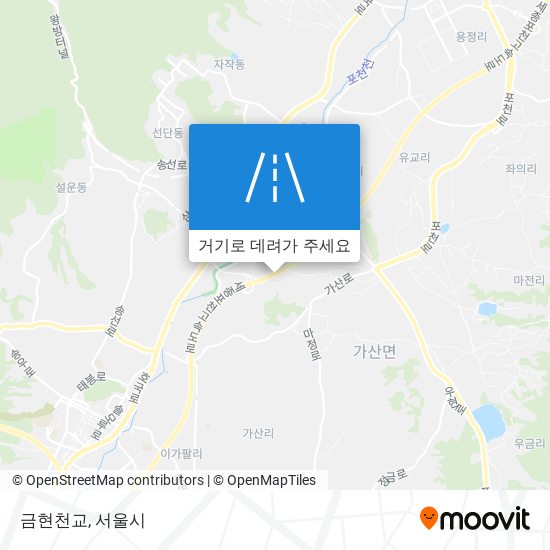 금현천교 지도