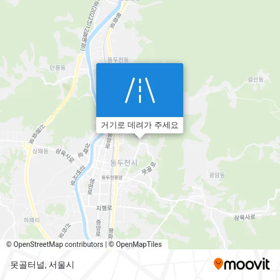 못골터널 지도