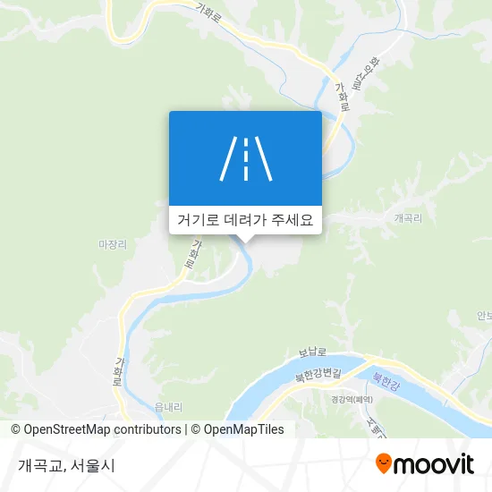 개곡교 지도