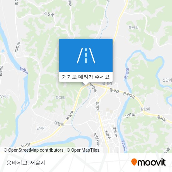 용바위교 지도