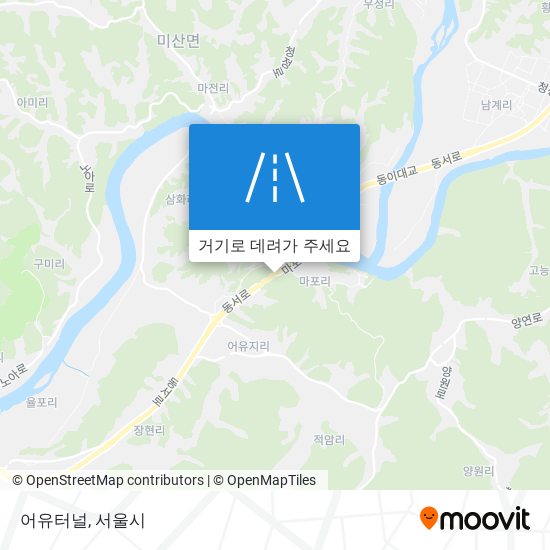 어유터널 지도