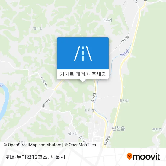 평화누리길12코스 지도