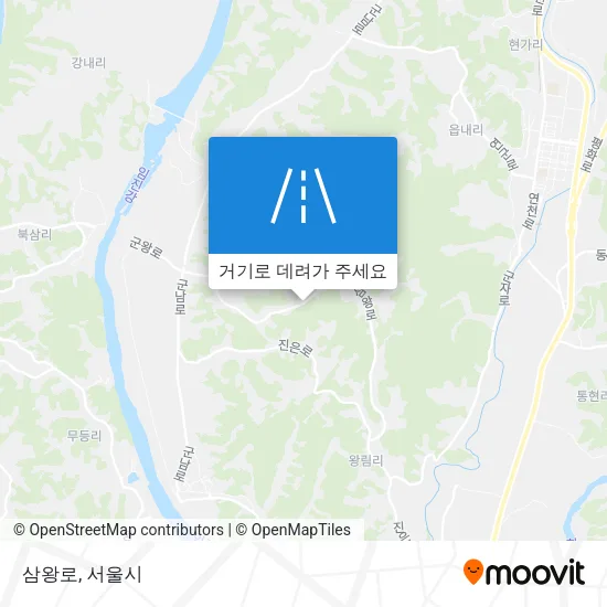 삼왕로 지도