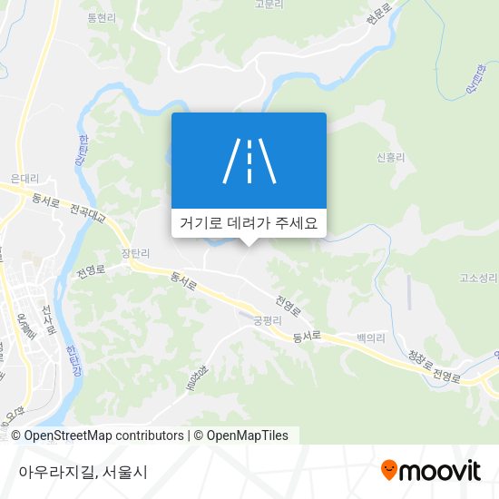 아우라지길 지도
