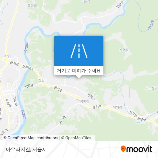 아우라지길 지도