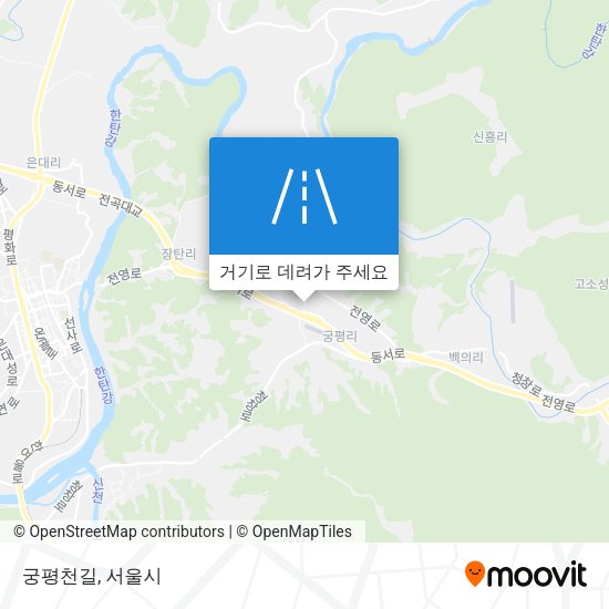 궁평천길 지도