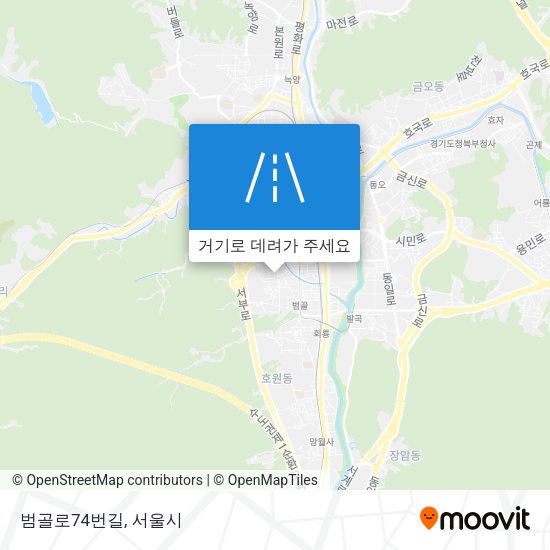 범골로74번길 지도