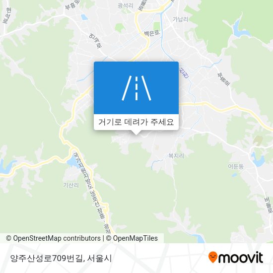 양주산성로709번길 지도