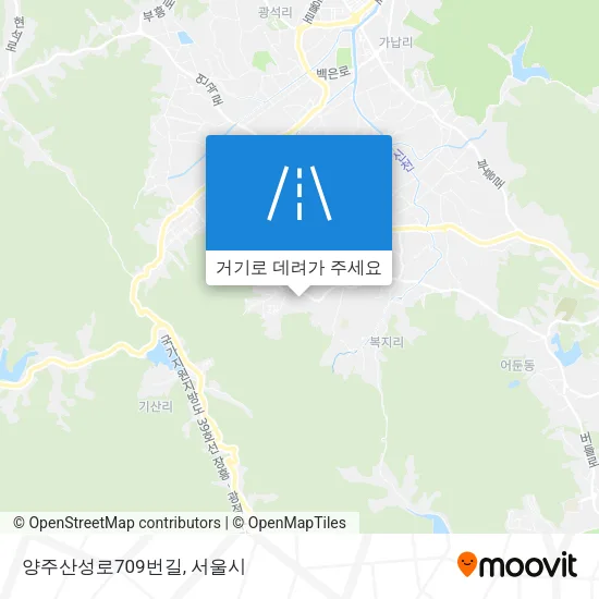 양주산성로709번길 지도