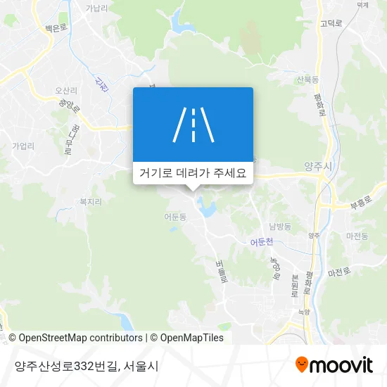 양주산성로332번길 지도