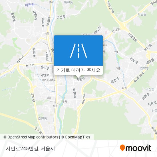 시민로245번길 지도