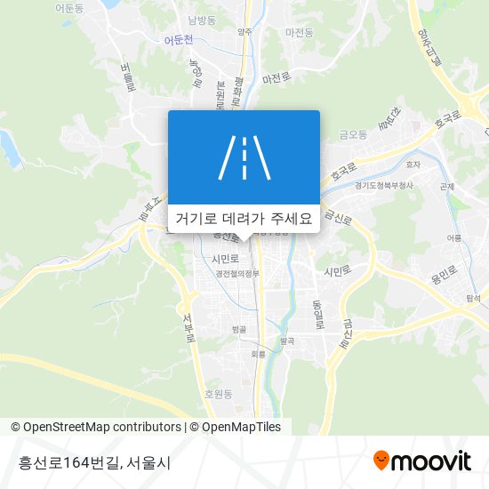 흥선로164번길 지도