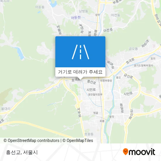 흥선교 지도