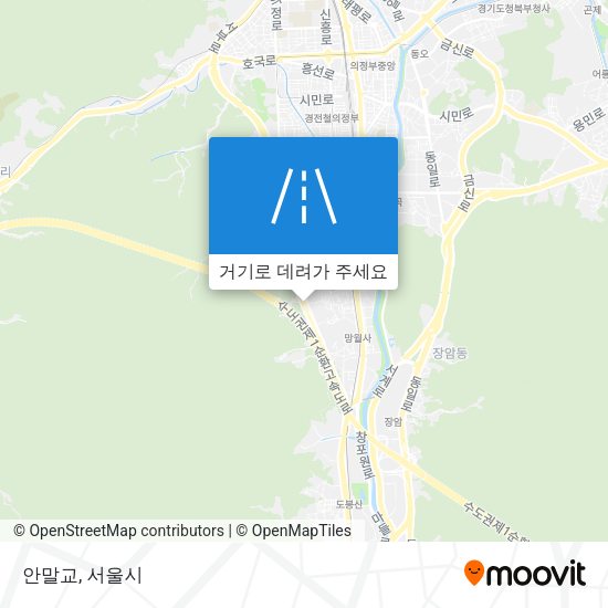 안말교 지도