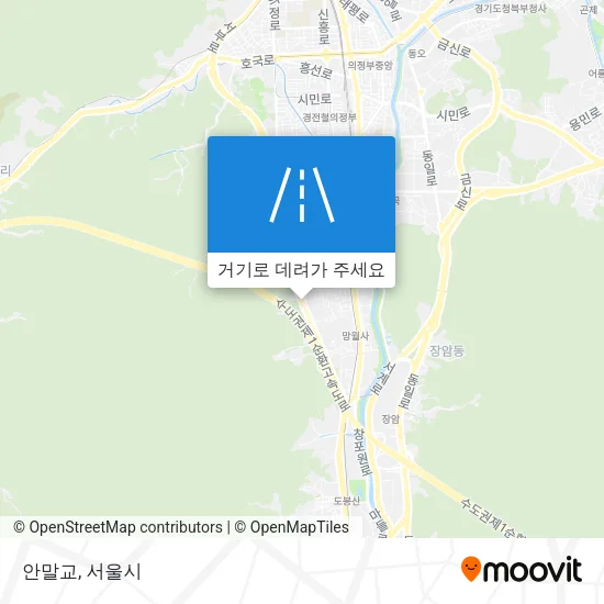 안말교 지도