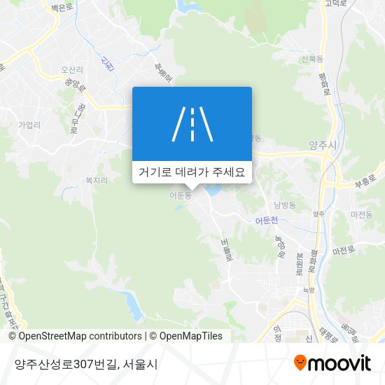 양주산성로307번길 지도